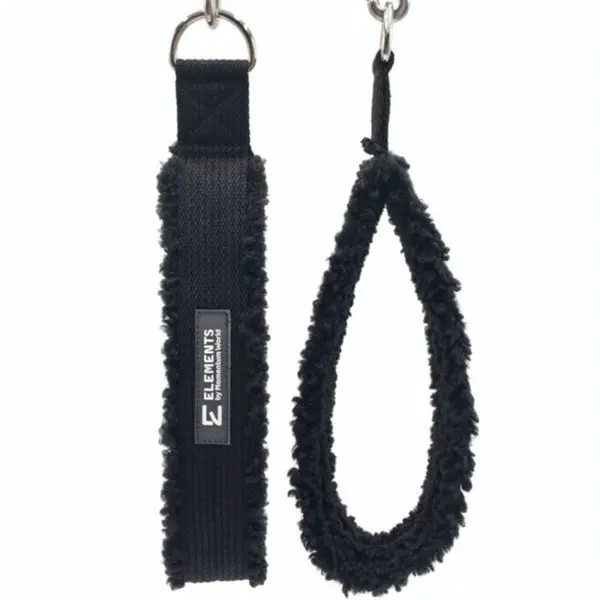 ELEMENTS Pilates Single Loop Straps black faux fur