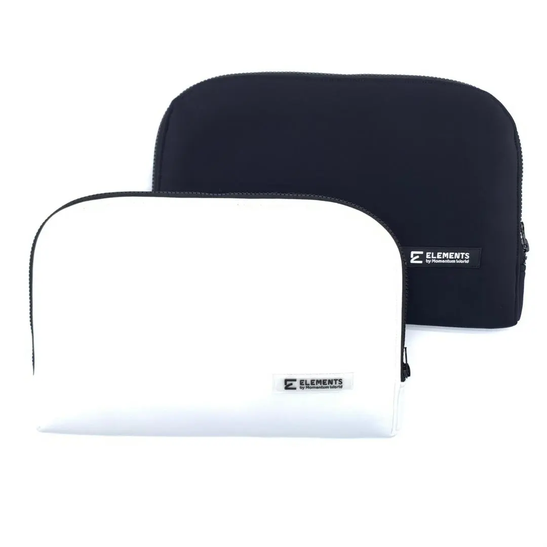 ELEMENTS Zip Pouches white black ELEMENTS Zip Pouches white black