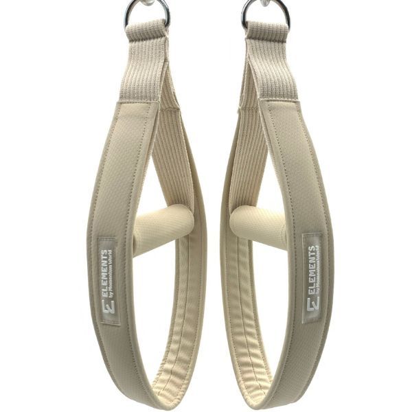 ELEMENTS Wipeable Loop and Roll straps sand shell with D ring connection