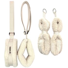 ELEMENTS® Hanging straps in ivory faux fur